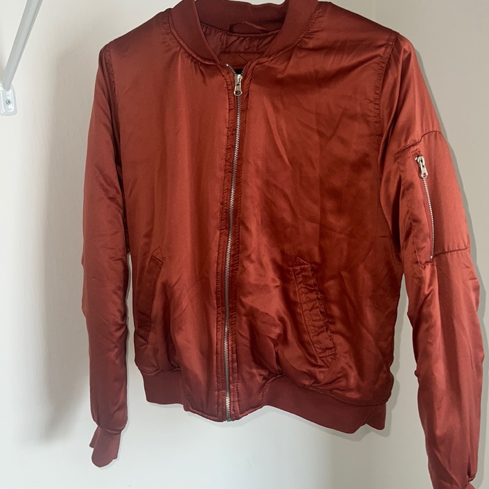 Medium red bomber jacket